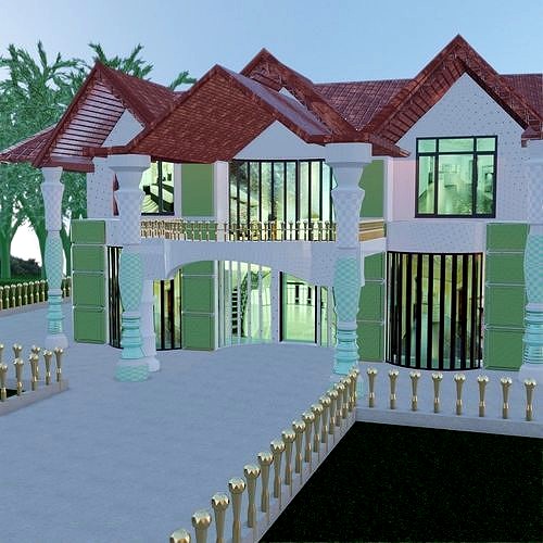 3D model Modern Luxury Villa Exterior Design