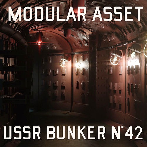 Soviet Bunker  Asset Modular - Low Poly