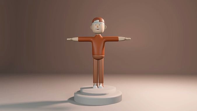 Cartoon Men 3D model