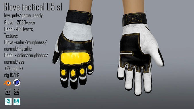 FPS hand glove tactical 05 s1