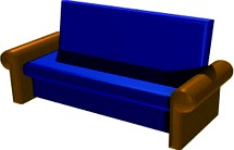 Sofa 2x 3D Model