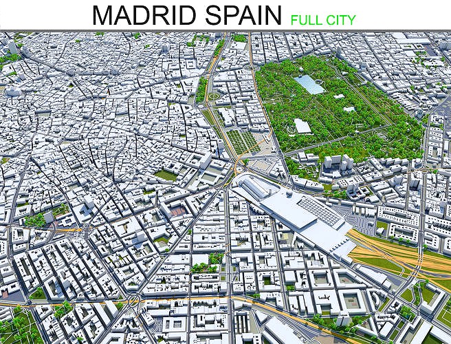 Madrid City in Spain 80km