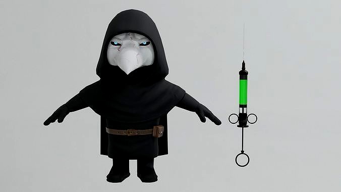 Scp-049 Low poly 3D Model