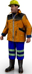 Worker 3D Model