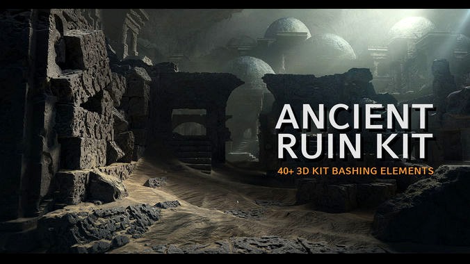 Ancient Ruin Kit - 40 plus Elements