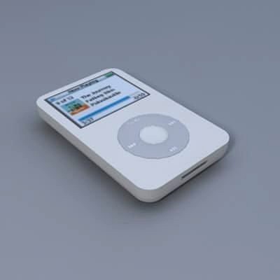 3d model of Apple 80 GB iPod