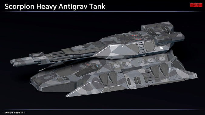 Scifi Scorpion Heavy Antigrav Tank