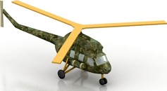 Helicopter 3D Model