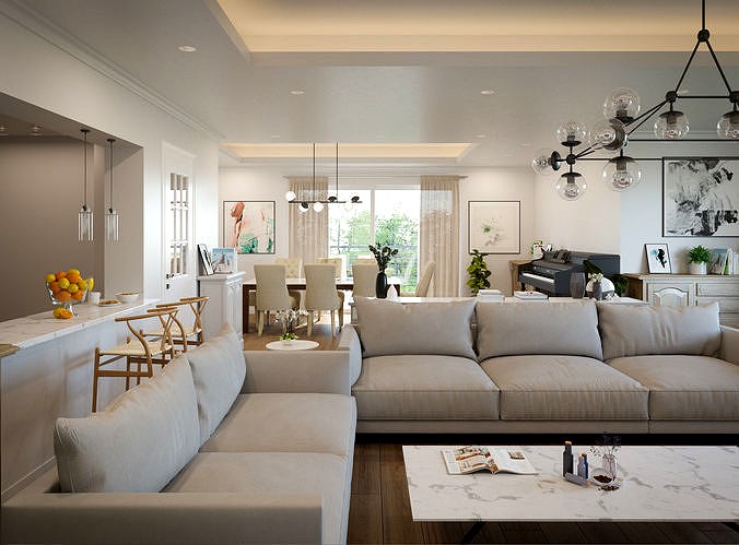 Living Dining area design