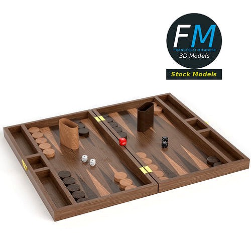 Backgammon board game set