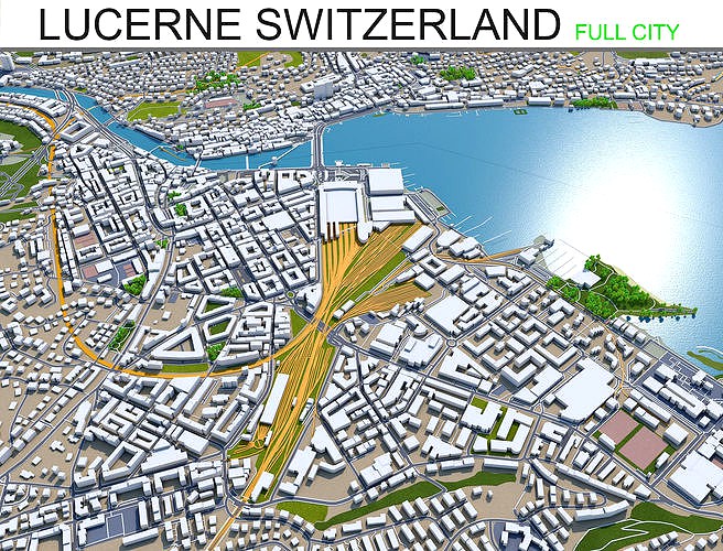 Lucerne City in Switzerland 30km