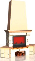 Fireplace 3D Model