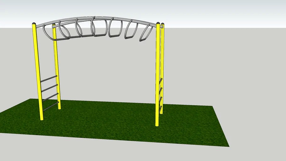 Playground Climbing rack - klimrek 3d model