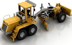 Auto grader 3D Model