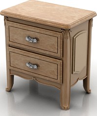 Bedside table 3D Model