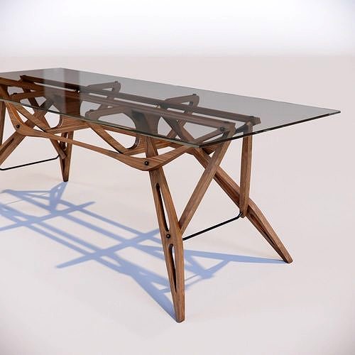 Reale table by Carlo Mollino for Zanotta
