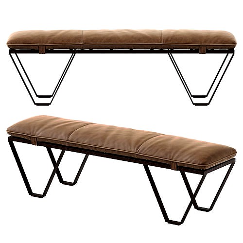 Nik Leather Bench