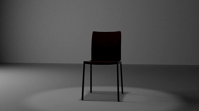 Dining chair model with texture