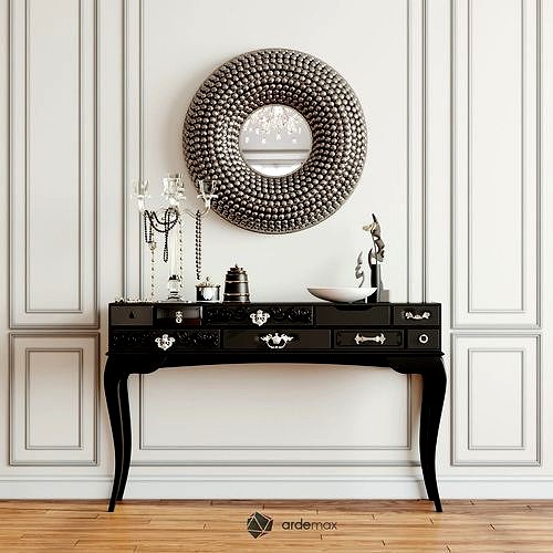 Console table with decor set