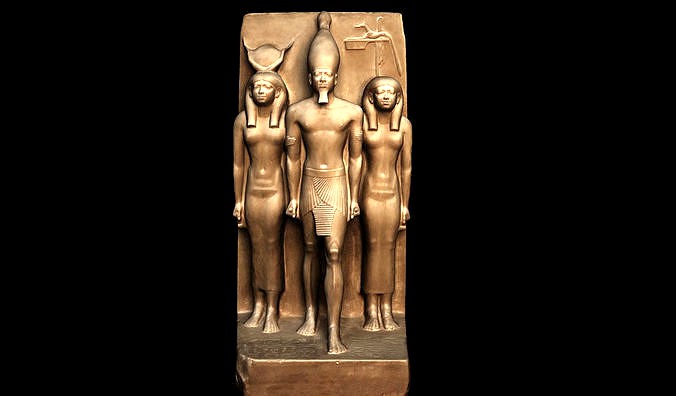 The Egyptian King Menkaura the goddess Hathor