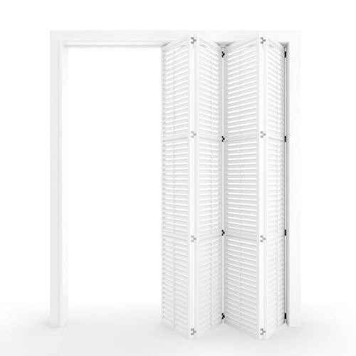 Interior folding shutter door