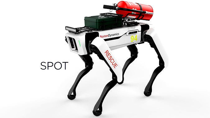 Boston Dynamics Spot Robot Rescue White