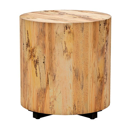 Dillon Spalted Primavera End Table Crate and Barrel