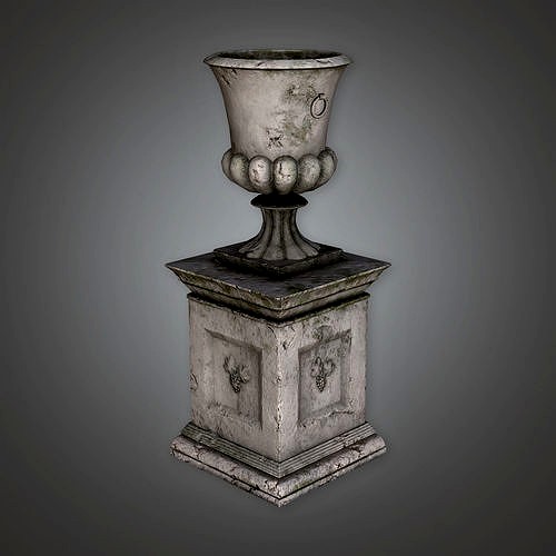 CEM - Cemetery Stone Urn 07 - PBR Game Ready