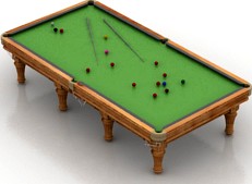 Snooker table 3D Model