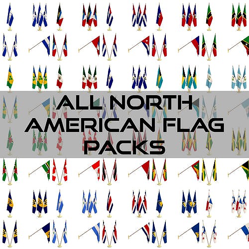 All North American Flag Packs