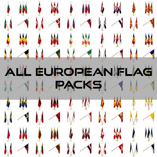 All European Flag Packs