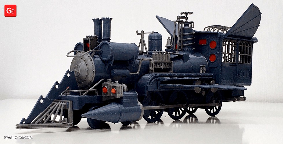 Jules Verne Train Locomotive 3D Printing Model | Assembly + Action