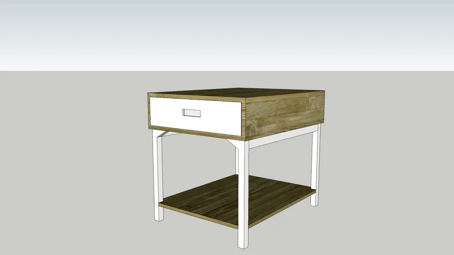 Rustic/modern sidetable