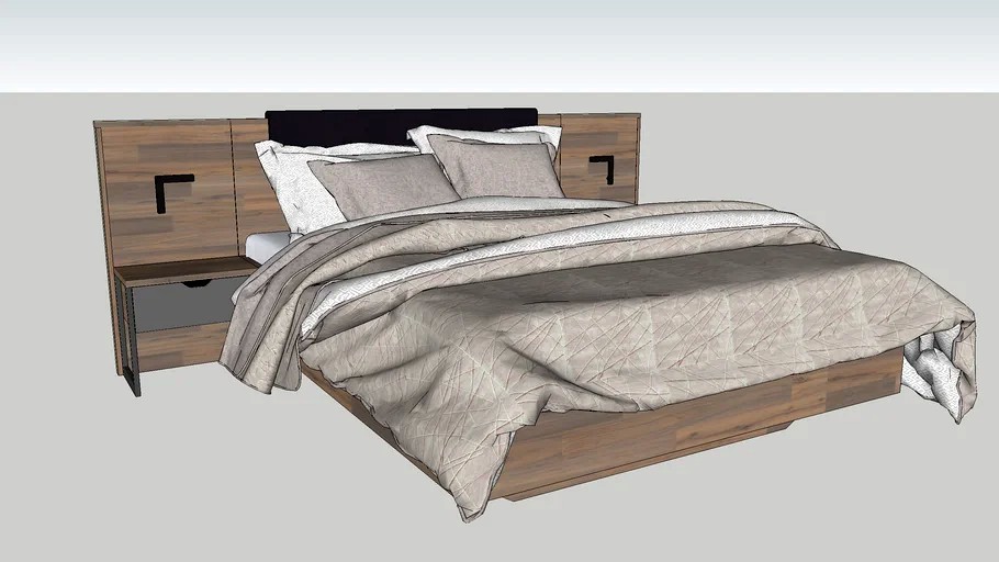 Arden Bed160x200 + nightstands