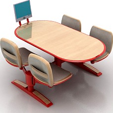 Bowling table 3D Model
