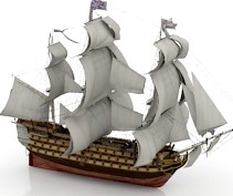 Ship 3D Model