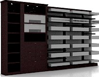 Bookcase 3D Model