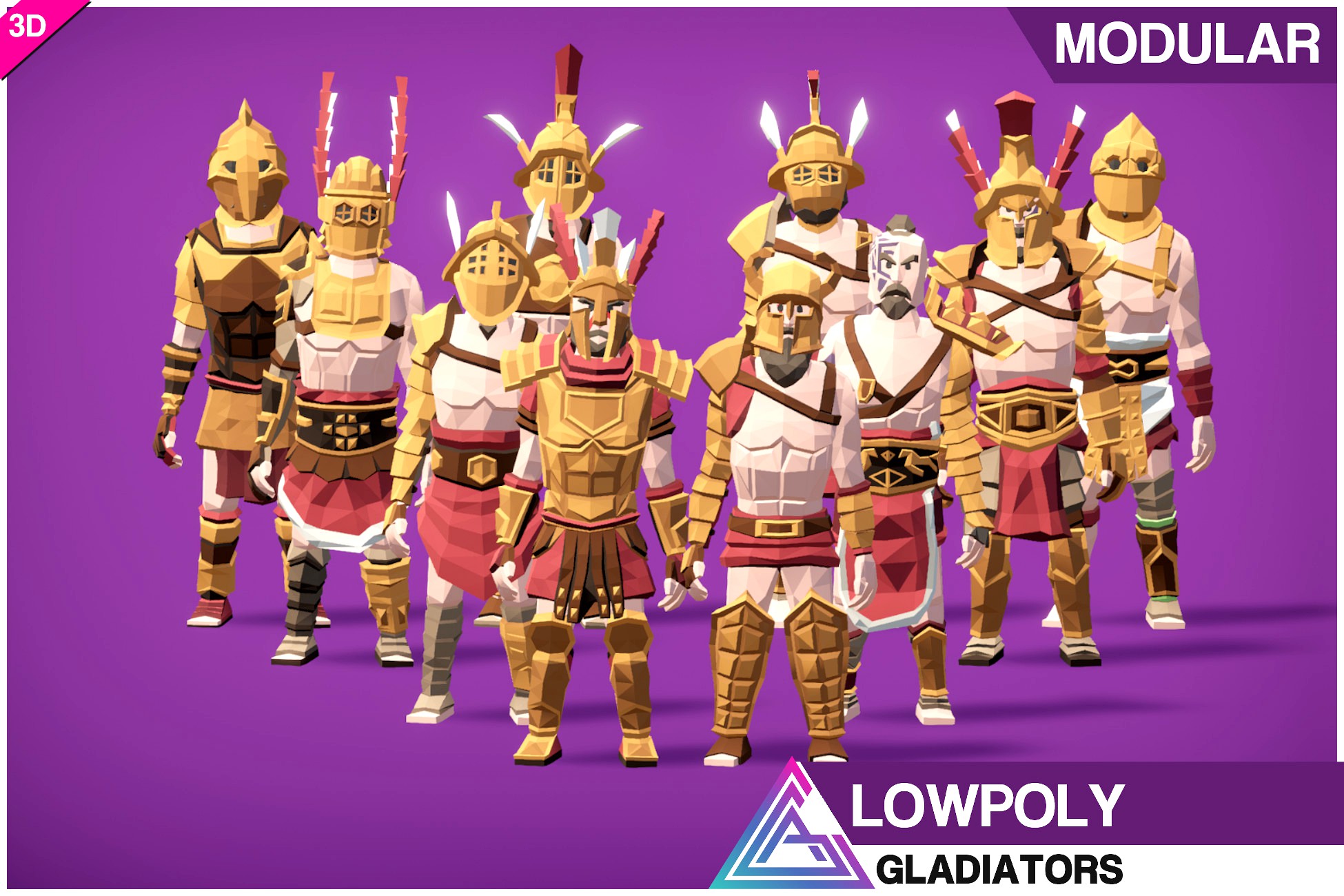 LOWPOLY - Gladiators (Modular)