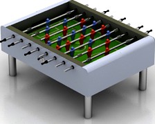 Table football 3D Model