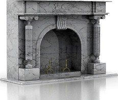 Fireplace 3D Model