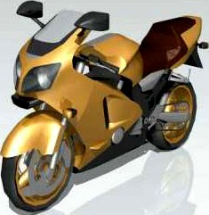 Motorcycle 3D Model