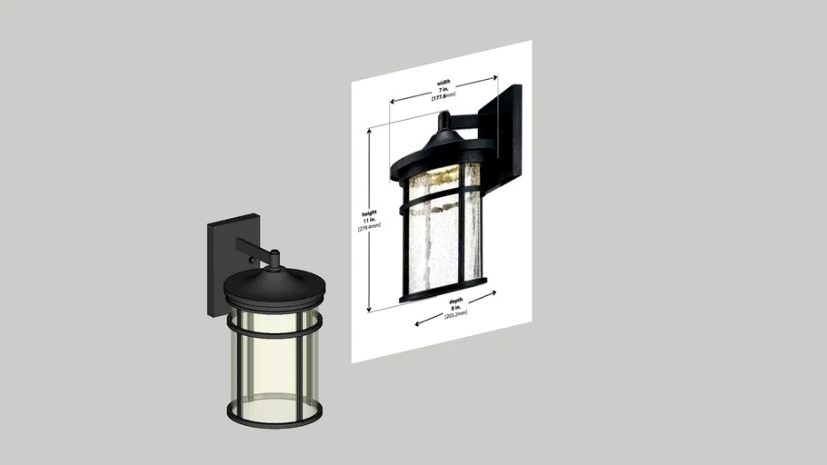 Lámpara arbotante LED / LED Wall Lamp: The Home Depot