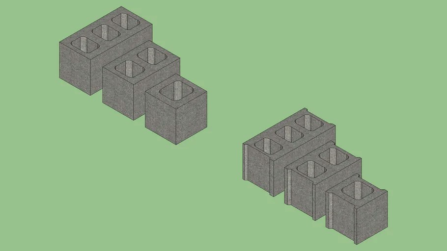 Cement Blocks 3d model