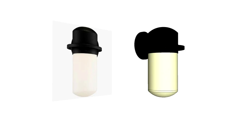 Mallow 9 1/4&quot; High Black Opal Glass LED Outdoor Wall Light 2