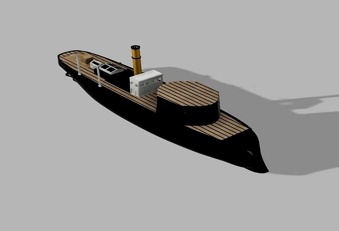 3D printable Chinese Gunboat Tiong Sing  | 3D