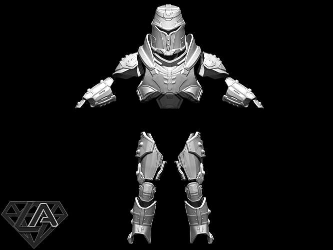 Doom Eternal sentinel custom armor set | 3D