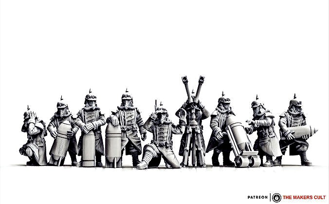 Valour Korps - Heavy Artillery Crew | 3D