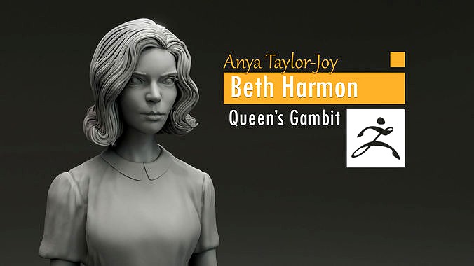 Anya Taylor-Joy - Beth Harmon - Queen s Gambit | 3D