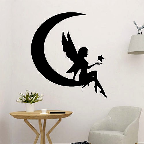 Moon God Angel Wall Art Decor | 3D