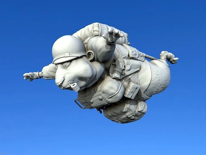 Hamster paratrooper | 3D